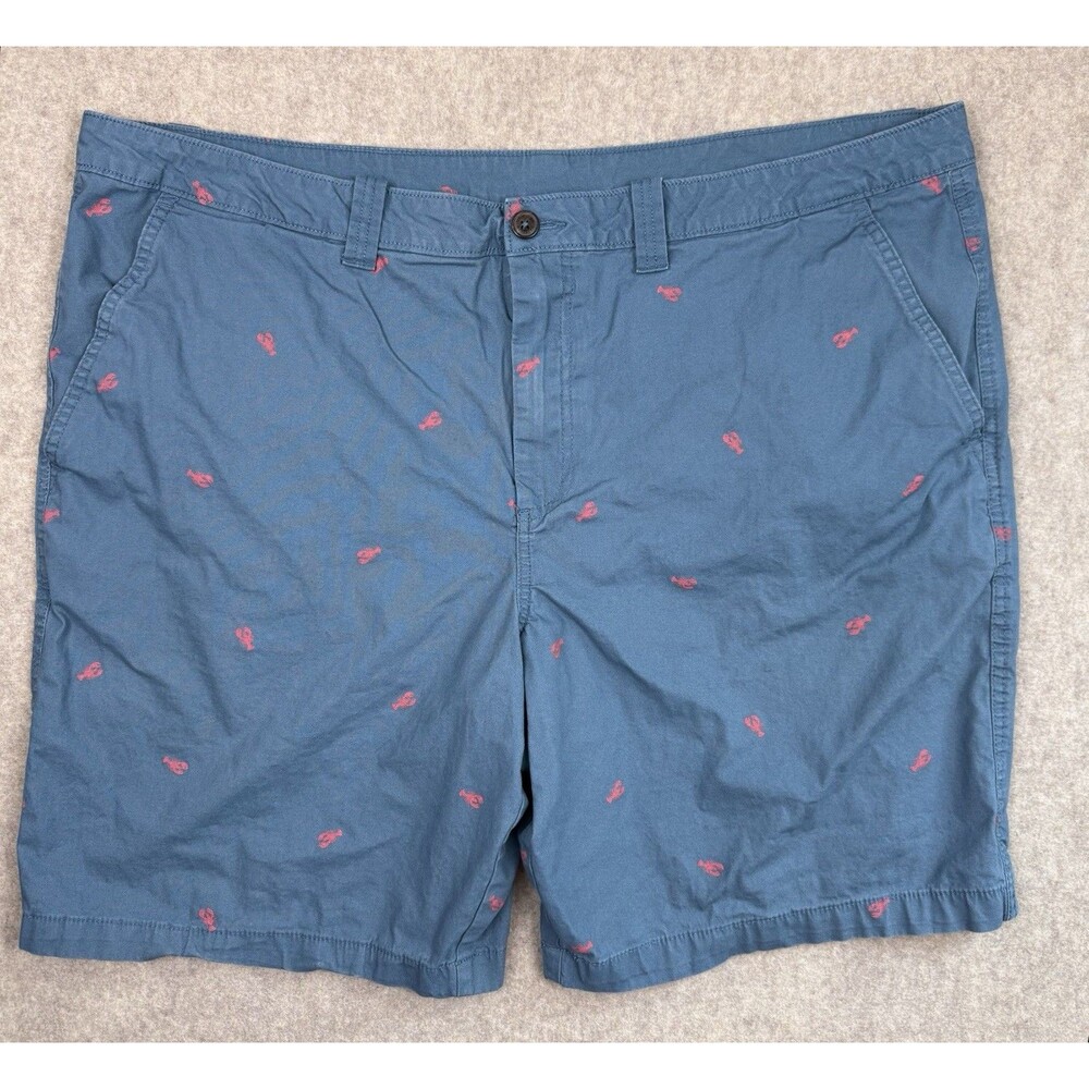 Magellan Men’s 42W Chino Shorts Blue Lobster Graphic Small Flaw In Photo